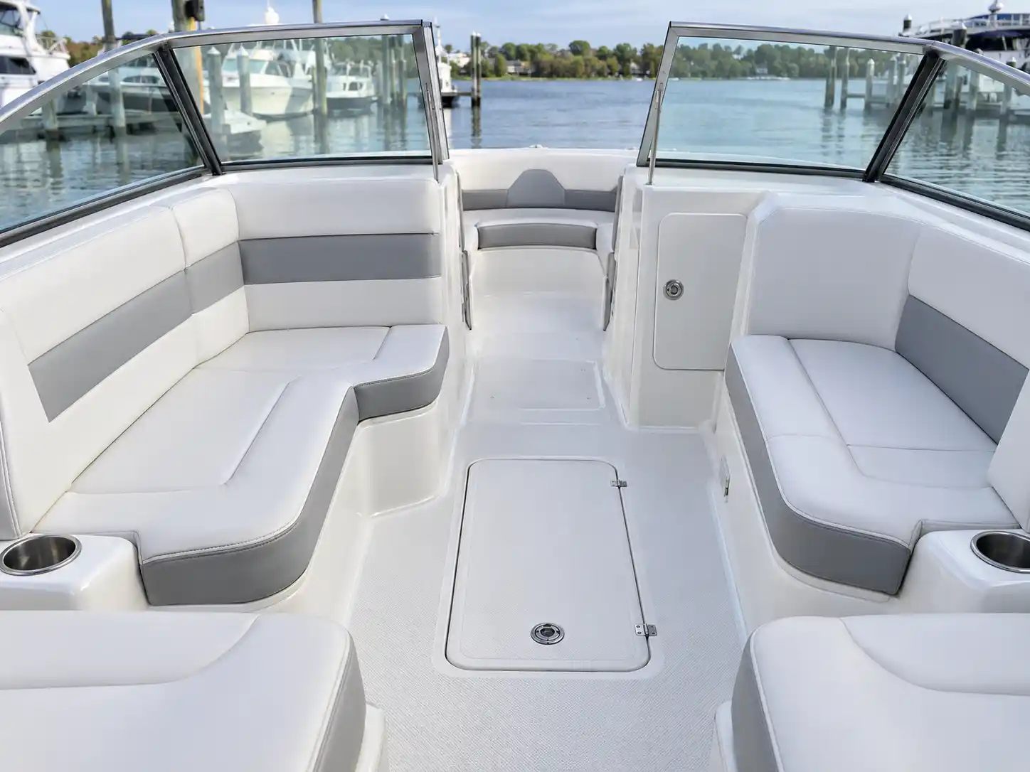 Clean boat interior after detailing