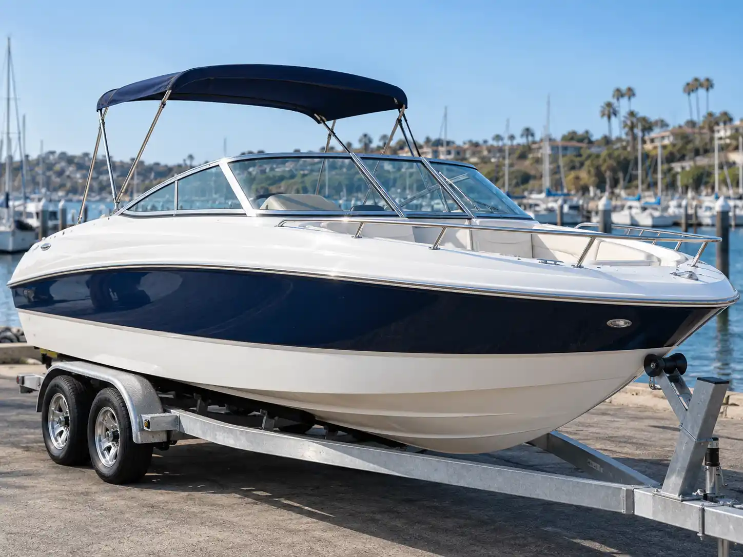 Clean boat after washing and waxing